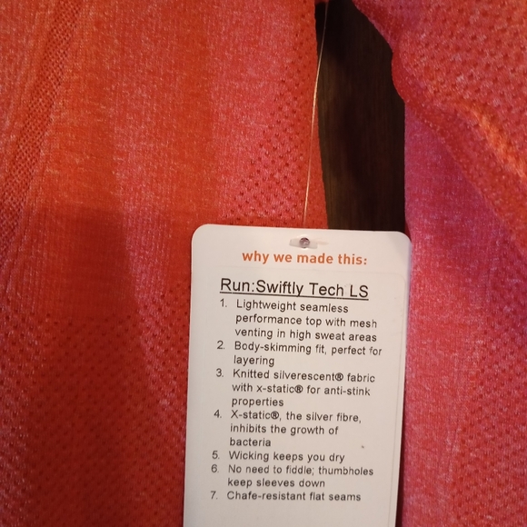 Lululemon Run Swiftly Tech Long Sleeve Shirt (NEW!!) - Picture 4 of 9